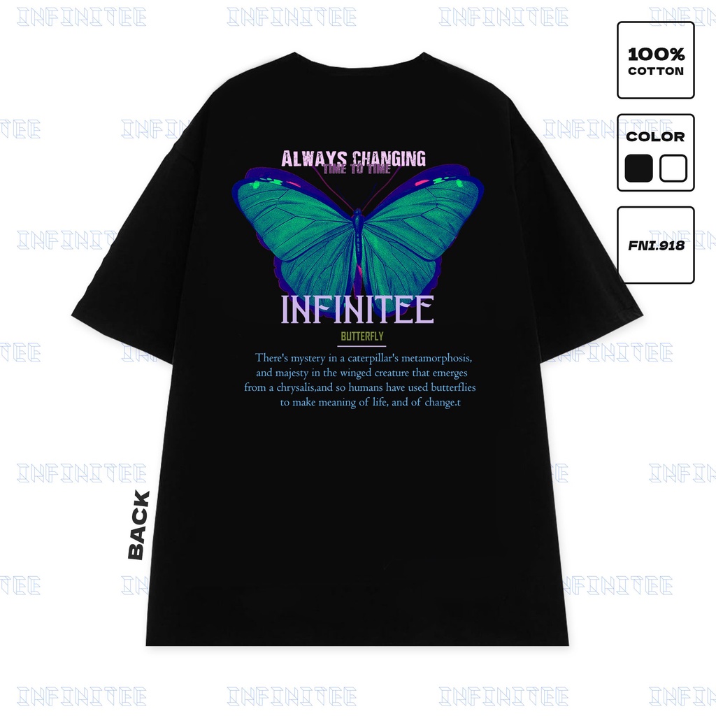 Áo thun INFINITEE Fni0918, Thun 100%Cotton - form rộng Unisex.