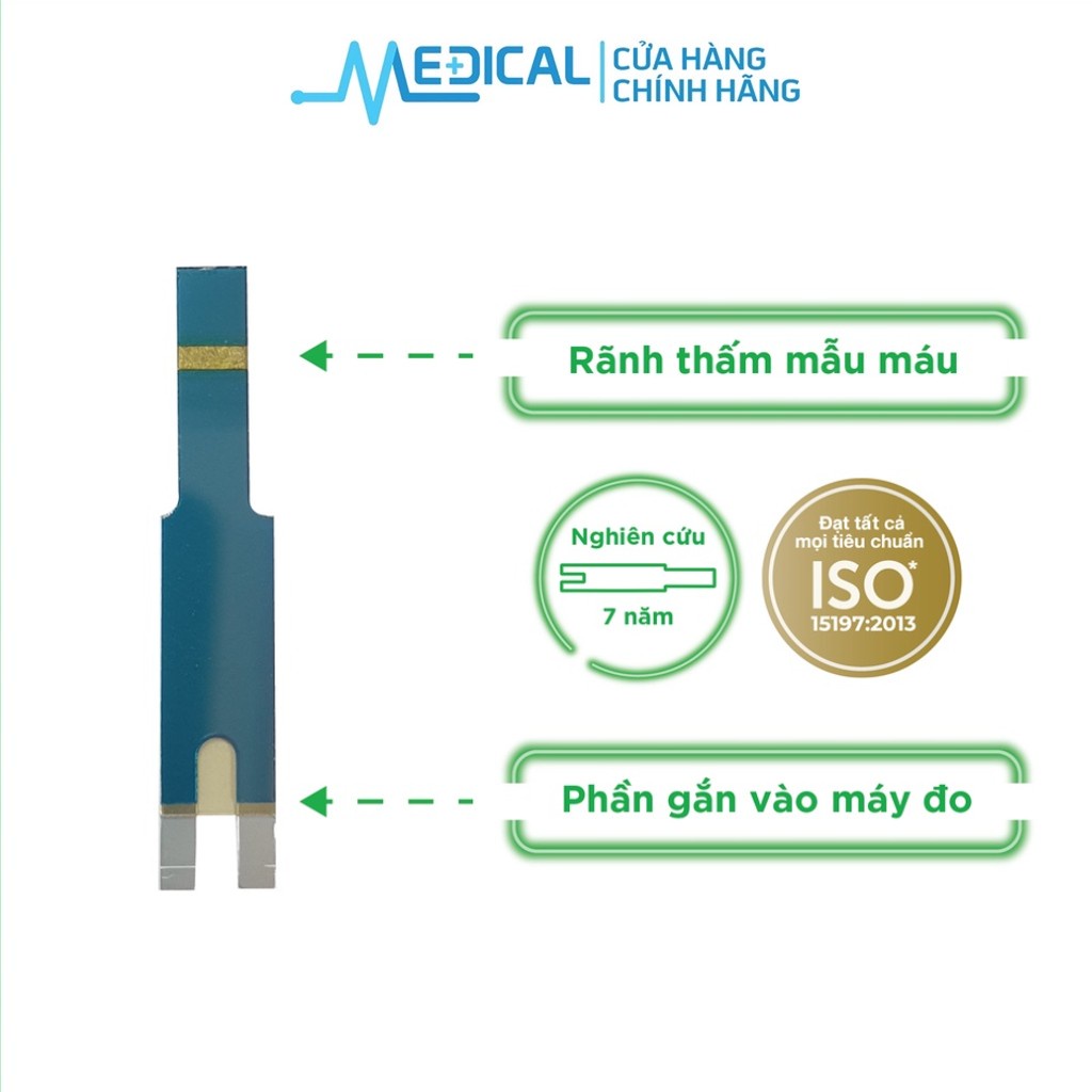 Ảnh Que thử đường huyết ONETOUCH Ultra Plus 25 que/hộp date xa chính hãng - MEDICAL 4