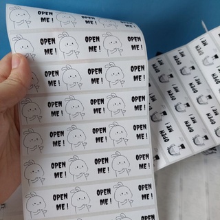 Set 90 Tem dán niêm phong dễ thương open me kích thước 35x22mm, mẫu ngẫu nhiên