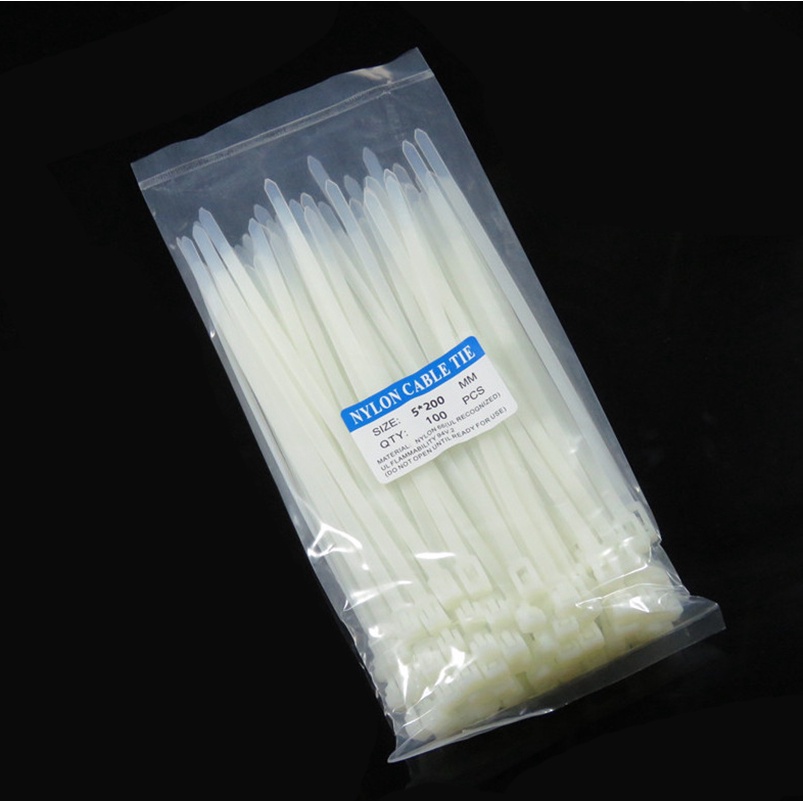 Set 100 Dây Rút Nhựa Nylon Tự Khóa Sắp Xếp Gọn Gàng Dây Cáp Có Thể Tái ...