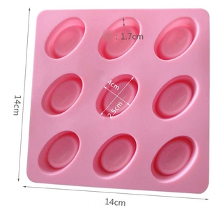 Khuôn Silicon Làm Socola,Thạch Rau Câu,Kẹo Dẻo,Pudding Trang Trí Hình 9 Thỏi Vàng