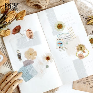 Bộ 46 Miếng Dán Trang Trí Sổ Tay Hình Hoa Xinh Xắn DIY