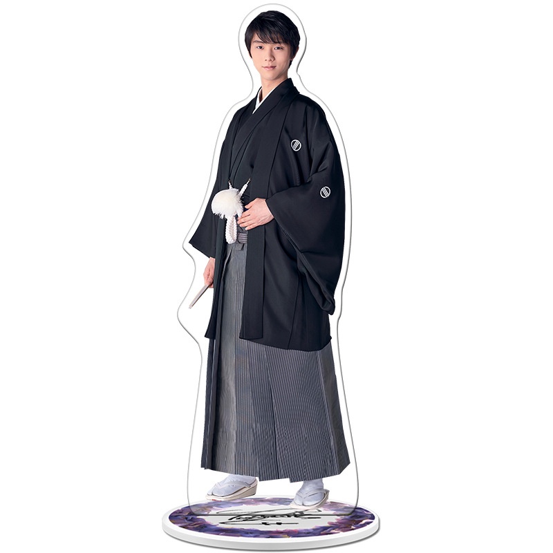 HK1 Yuzuru Hanyu Acrylic Ban Mùa Đông Olympic Nhân Vật Hành Động Đồ trang trí Búp Bê Trang Trí Nhà Trang Trí Hai Mặt HD In KH1