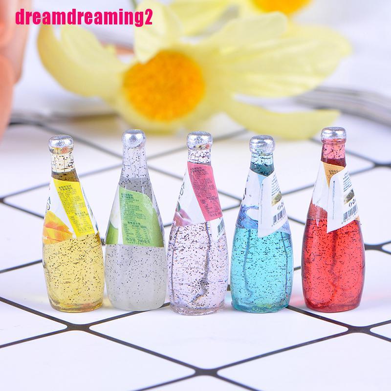 Bộ 5 mẫu chai nước đáng yêu dành cho tỷ lệ trang trí nhà búp bê