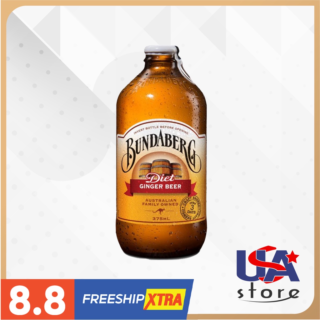 Nước ép Có Gas Bundaberg Diet Ginger Beer 375ml | Shopee Việt Nam