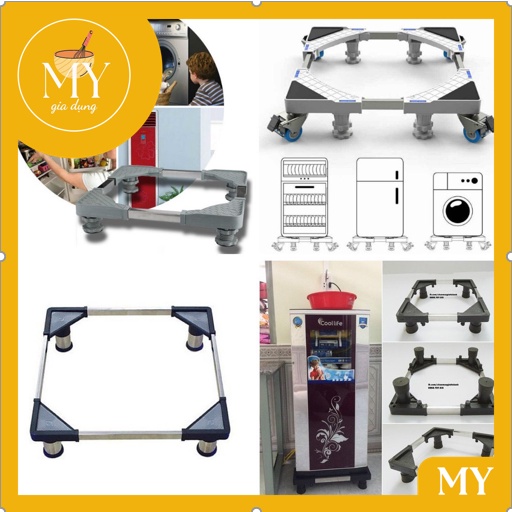 Kệ Chân Máy Giặt SSR Chân Tủ Lạnh, Chân Máy Lọc Nước Có Thể Điều Chỉnh Kích Thước Đa Năng