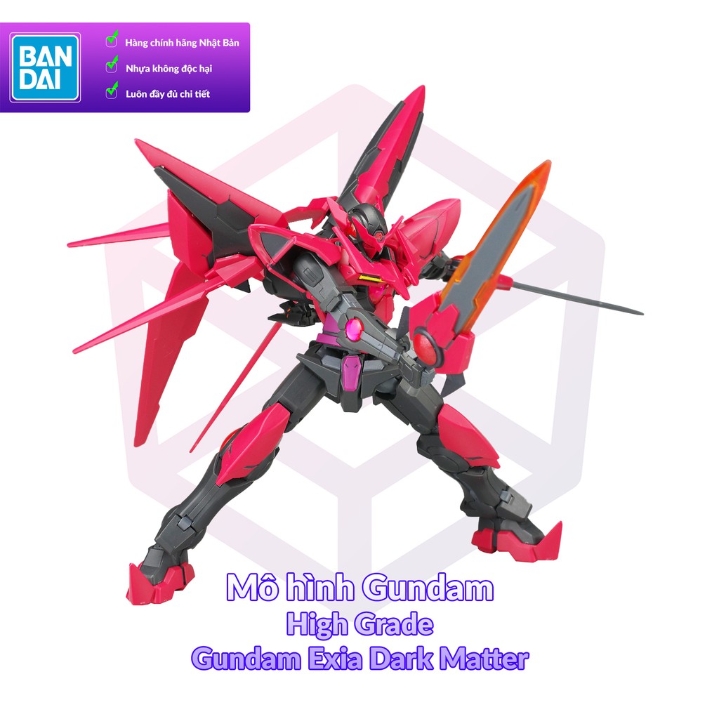 Mô Hình Gundam Bandai Hg 013 Gundam Exia Dark Matter 1/144 Build Fighters  [Gdb] [Bhg] | Shopee Việt Nam