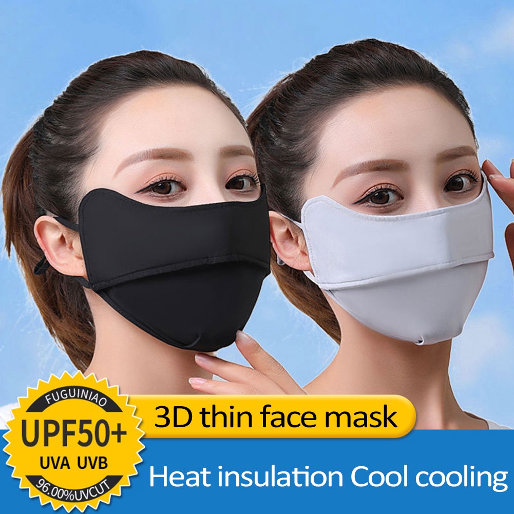 Ảnh Khẩu trang thể thao ANNIES vải lụa băng có thể điều chỉnh thoáng khí chống tia UV chống nắng cho nam và nữ 3