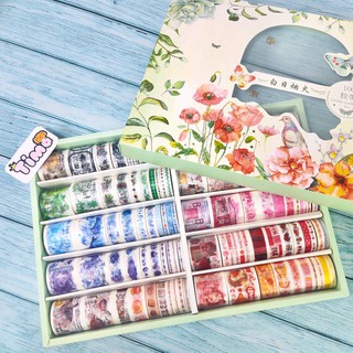 Set Băng Keo Washi Tape Băng Keo Dán Takenote Siêu Đẹp Tách Lẻ 10 Cuộn Hình Dán TIMO WS11TL