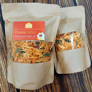 100G KHÔ GÀ LÁ CHANH XÉ SỢI LOẠI 1 ĐẬM VỊ THƠM NGON