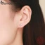Bamoer bông tai Mạ Vàng Trắng Đính Đá zircon B ng tai Jiaha L