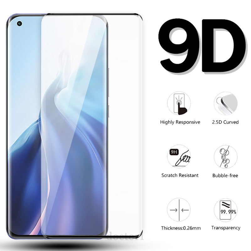 Kính Cường Lực Bảo Vệ Toàn Màn Hình Viền Cong 9d Cho Xiaomi Mi 13 12 12s 11 10 Ultra Pro 10s Note 10 Lite Pro 5G 4G 2023
