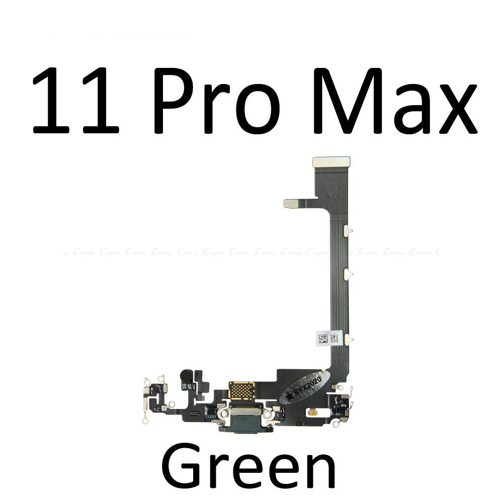 Cổng Cắm Sạc Có Tai Nghe Jack Âm Thanh MicroPhone Cáp Mềm Tương Thích Cho IP 11 Pro Max USB Sạc Dock Kết Nối Thay Thế Các Bộ Phận