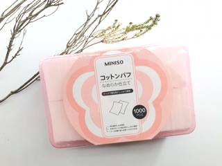 BÔNG TẨY TRANG MINISO HỘP 1000 MIẾNG