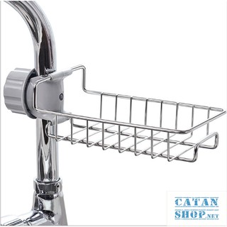 Rổ treo vòi nước rửa chén, giá treo vòi nước phòng tắm tiết kiệm không gian nhà bạn chất liệu Inox bền đẹp GD193