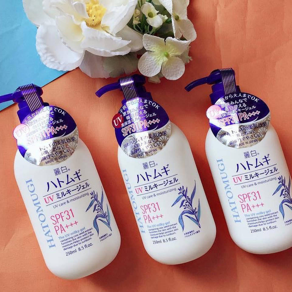 Ảnh Sữa dưỡng thể chống nắng Reihaku Hatomugi hạt ý dĩ 250ml 4