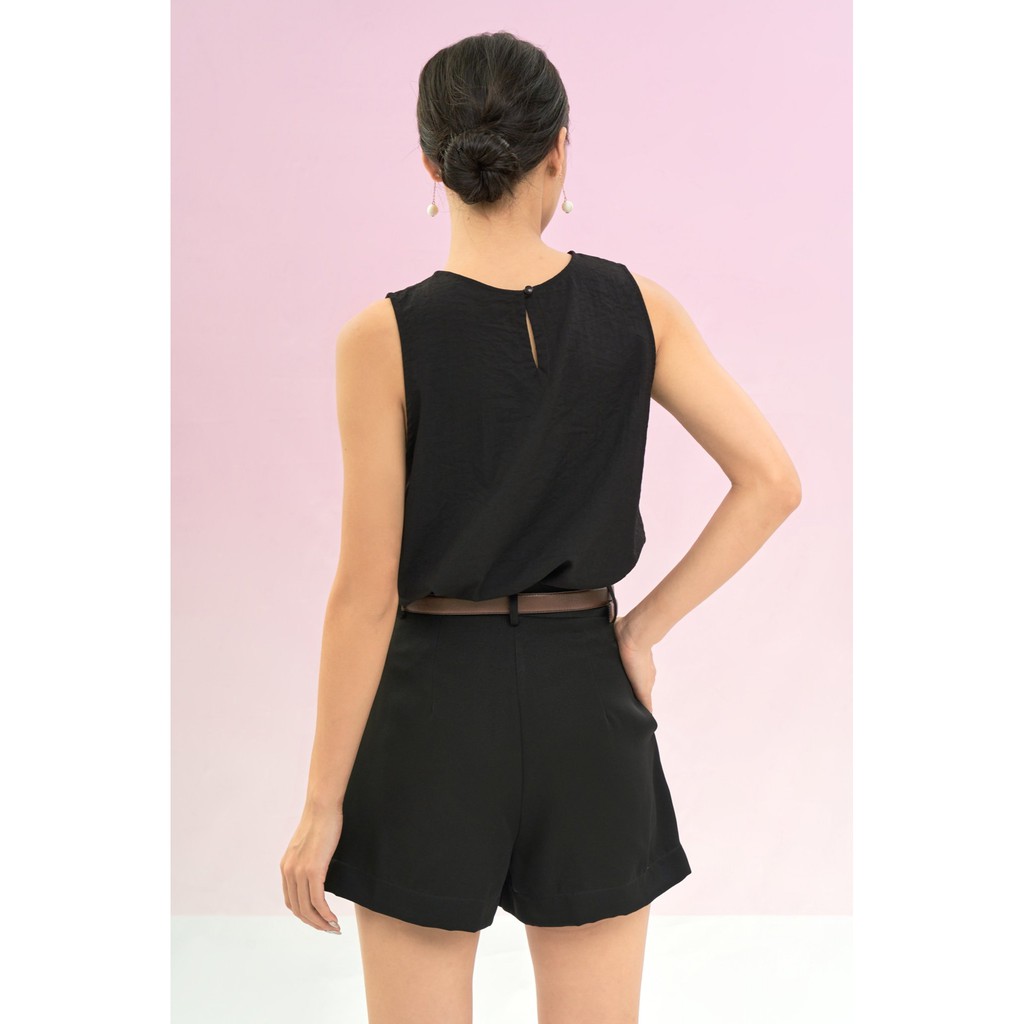 Quần short nữ [MAY THEO SỐ ĐO] -quần phối vest, blazer -chất liệu cao cấp, 2 lớp-lót lụa, ĐEN -Tiệm may Diluclothing
