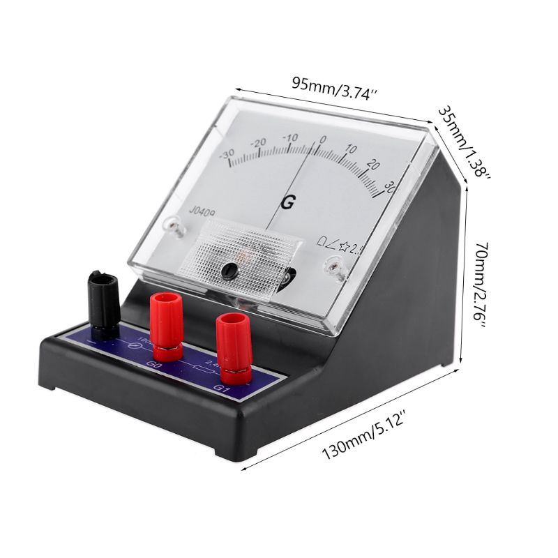 Lidu1 Nâng Cấp Galvanometer -30-0-30 Galvanometer Khoa Học Ampe Cảm Biến Nhạy Cảm Ammeter Detector Analog Giáo Dục