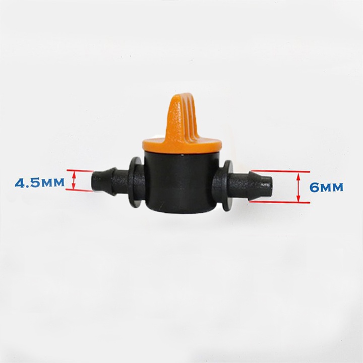 50 cái - Van khởi thủy, van khóa ống 6mm (van sino chỉnh áp béc tưới)