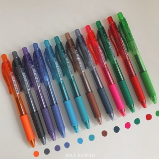 Bút gel Nhật Bản Pentel Energel ngòi 0.5mm nhiều màu, mực siêu nhanh khô