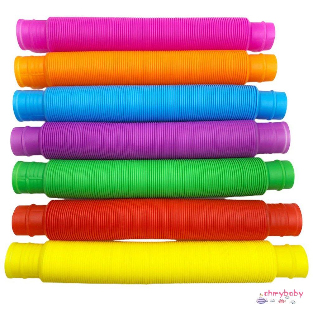 【OMB】 5pcs Plastic Pop Tube Coil Children' S Toys Early Educational Toy