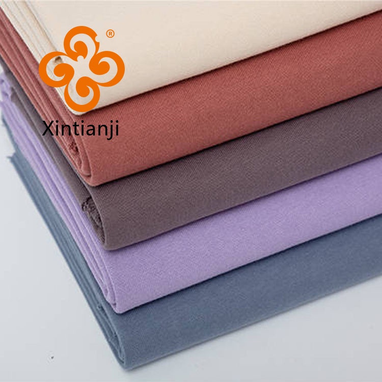 Dệt Kim 250gsm Terry Màu Nguyên Chất Cotton Áo Len Vải DIY Trơn Áo Thun Thể Thao 50x185cm K303121