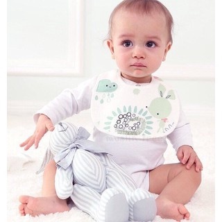 Yếm Bấm Cúc Sợi Tre Bib Cho Bé Đủ Màu Xinh Xắn