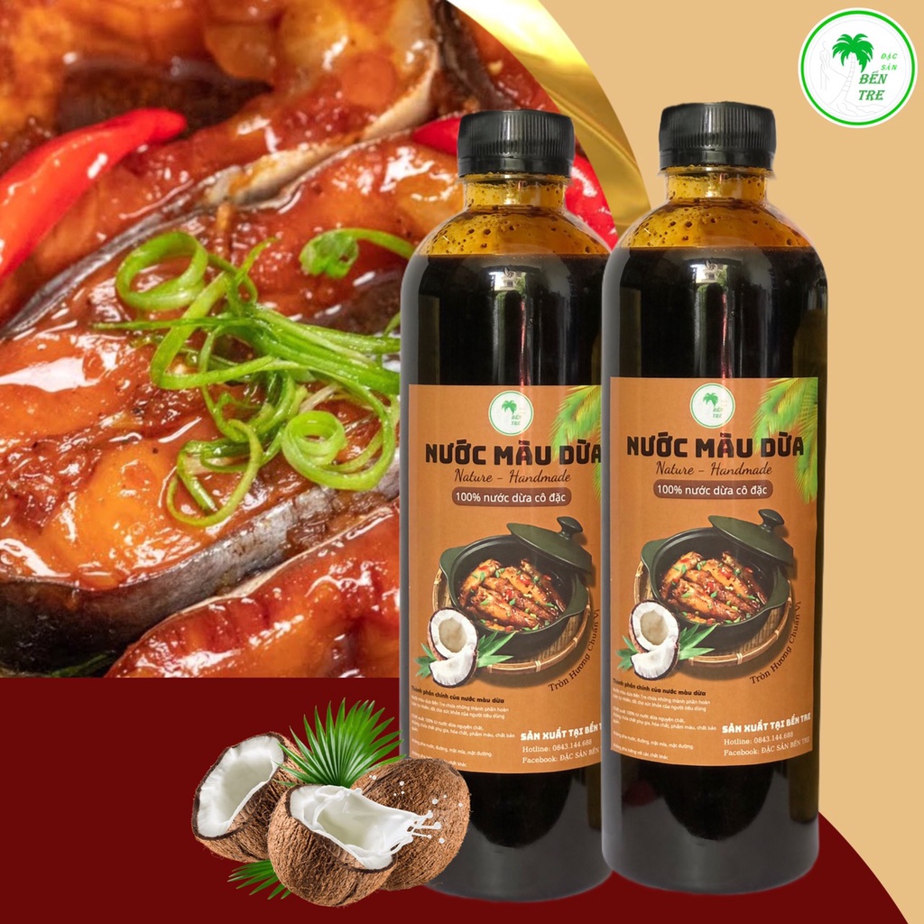 Nước màu dừa Bến Tre nhà làm