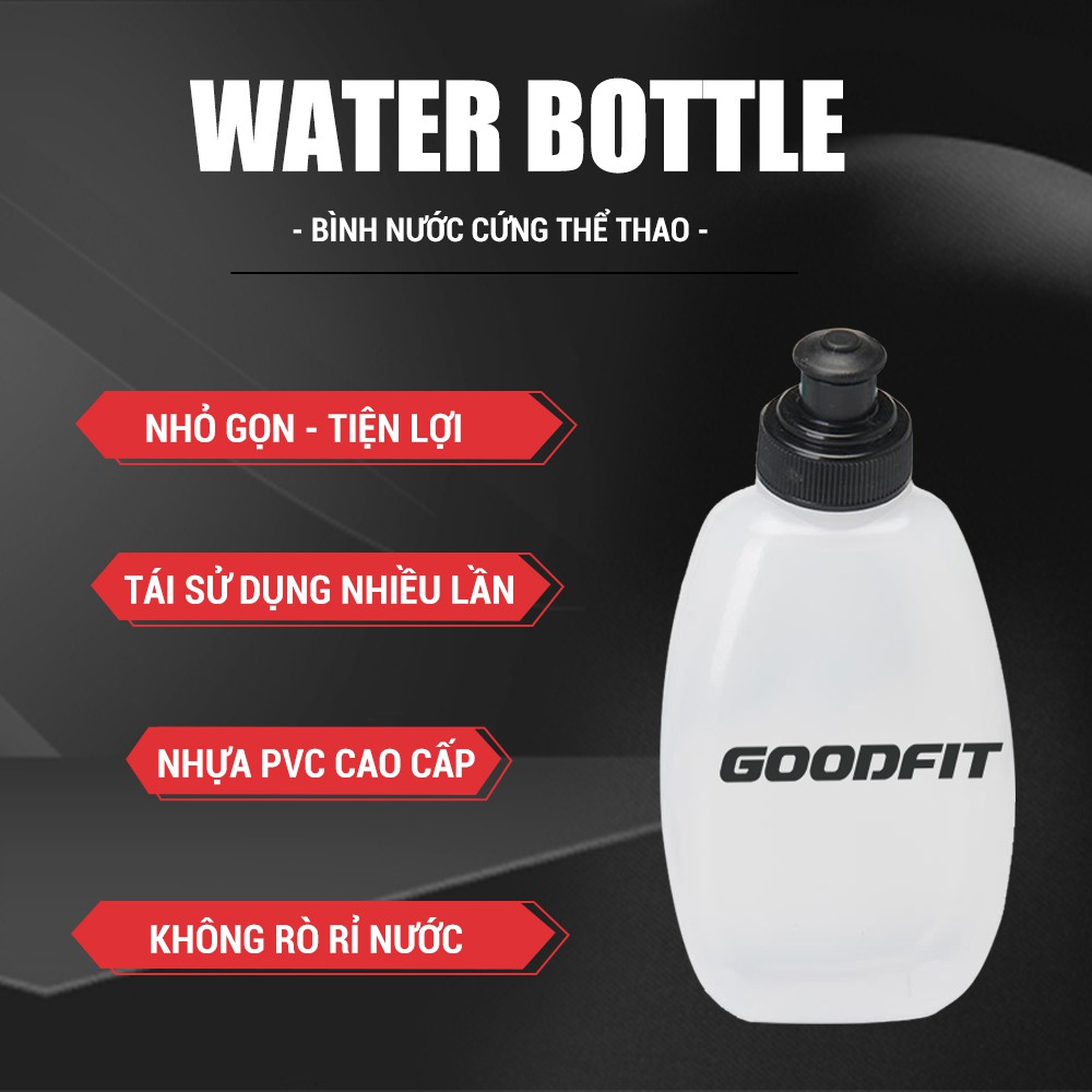 Ảnh Bình nước nhựa cứng thể thao, bình nước chạy bộ 250ml GoodFit GF03RA 3