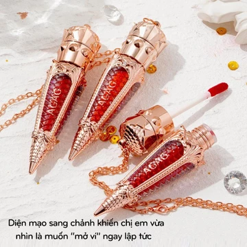 YBN BGF Son kem lì AGAG lâu trôi mịn môi son môi 3 màu siêu chảnh Hàng nội địa Trung 6g ZD-SM28 21 YBN