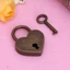 Yoo Mini Heart Archaize Ổ Khóa Kim Loại Cho Khóa Có Chìa Khóa Cho Những Người Yêu Bé Gái S