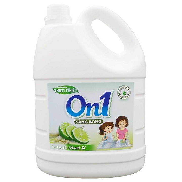 Ảnh Nước rửa chén On1 hương chanh sả 1.4kg - gel rửa bát sạch bóng vết dầu mỡ N5202 1