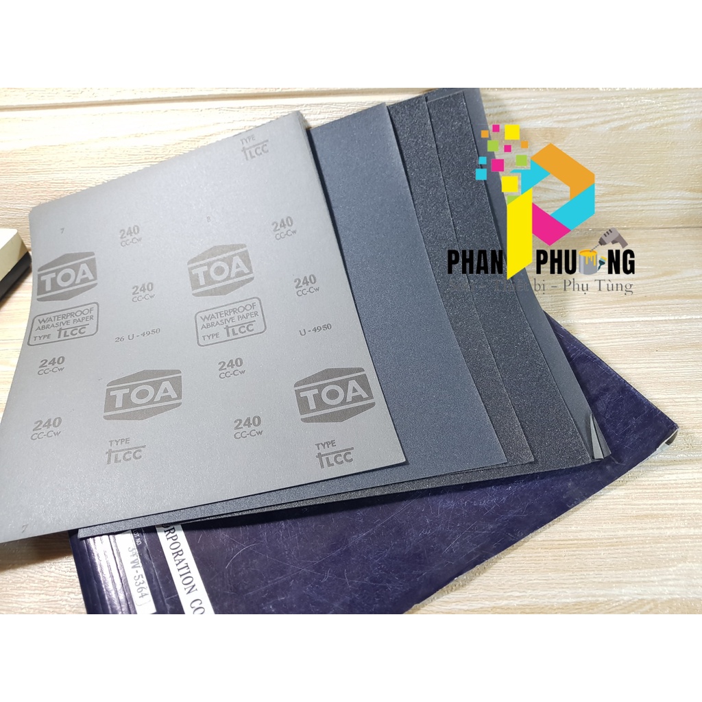 GIẤY NHÁM TỜ ĐEN TOA (NHÁM ĐEN THÁI) 230*280MM