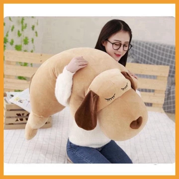 [ GẤU BÔNG CHÓ ]Gấu bông chó mũi tím quà sinh nhật Gối ôm gấu nhồi bông cao cấp size 80cm gấu bông chó mũi tim giá