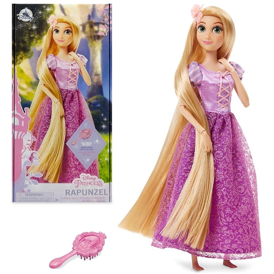 Disney Búp Bê Công Chúa rapunzel Cổ Điển 11 1 2 inches Kèm Khuôn Và Phụ Kiện