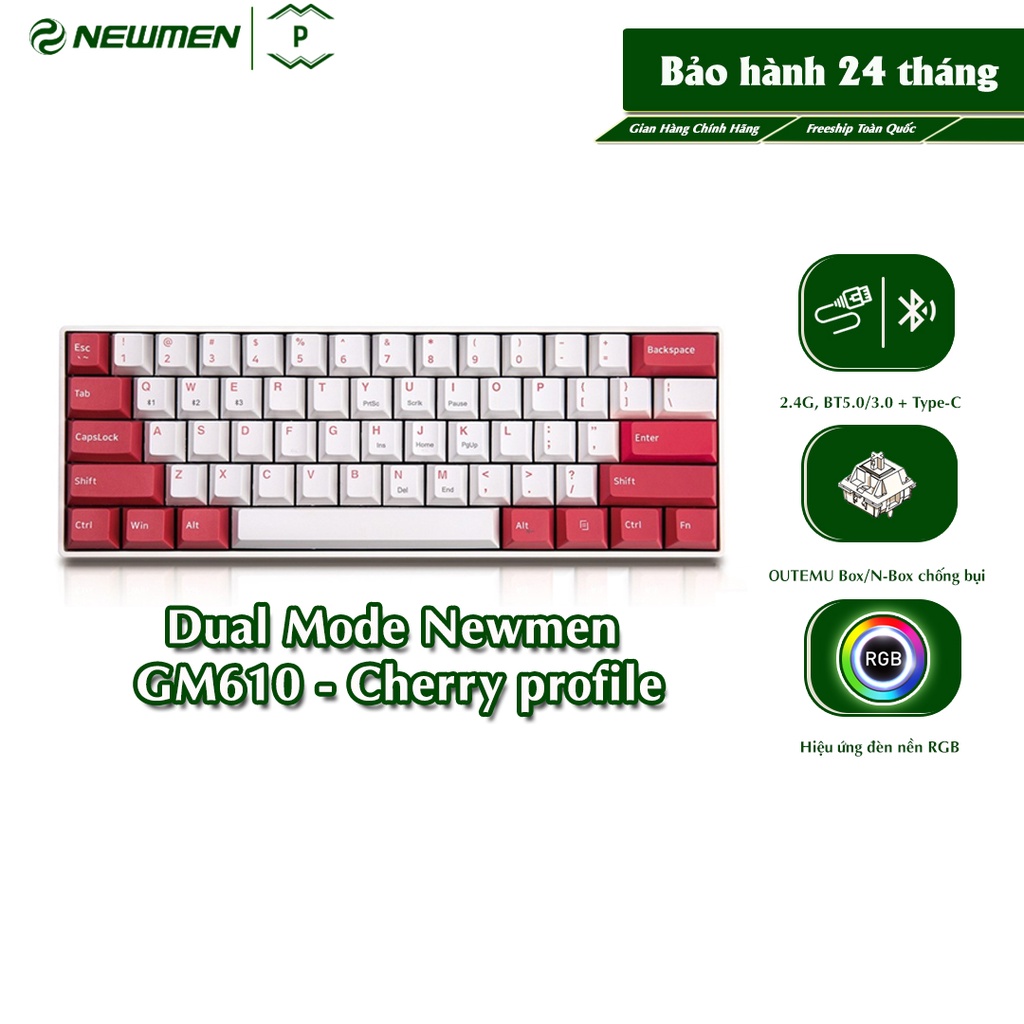 Bàn phím Newmen GM610 Cherry