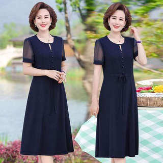 Đầm Trung Niên Phối Tay Ren Sang Trọng VH58