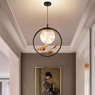 Đèn Led Mặt Dây Chuyền Chim Đèn Chùm Đầy Sao Hành Lang Ánh Sáng Cloakroom Đèn Trần Lối Vào Đèn Chùm Nhỏ