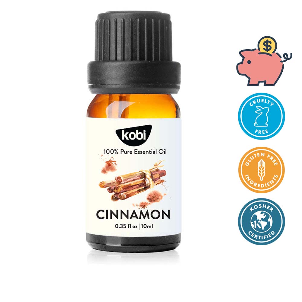 [Mã BMLT35 giảm đến 35K] Tinh dầu Quế Kobi Cinnamon essential oil giúp khử mùi, đuổi muỗi, giảm mỡ bụng hiệu quả - 10ml