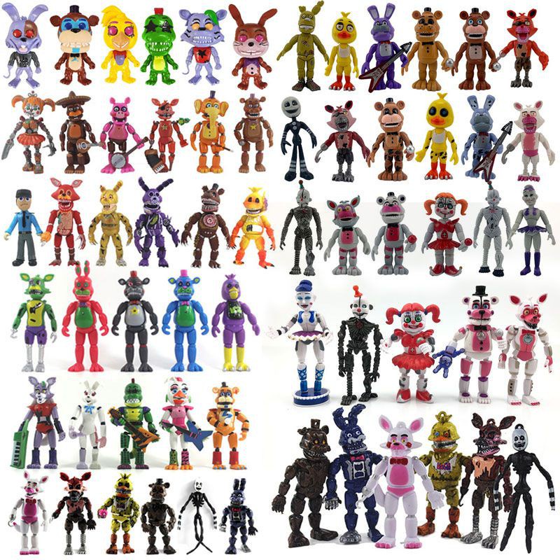 Fnaf Năm Đêm Tại Freddy 's Foxy Chica Bonnie Hình Đồ Chơi Đa Phong Cách Trẻ Em Đồ Chơi Miếng Để Sưu Tập