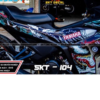 Gía sốc tem trùm exciter 155 đen xám đỏ venom, tem decal xe siêu rẻ ,đẹp,chất