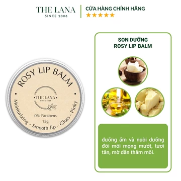 Son dưỡng The Lana Rosy Lip Balm dưỡng ẩm và dưỡng môi hồng tươi tắn 15gr L007