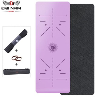 Thảm Tập Yoga Định Tuyến Cao Su Thiên Nhiên PD01 Chính Hãng Đại Nam Sport + Tặng Kèm Túi Và Dây Buộc