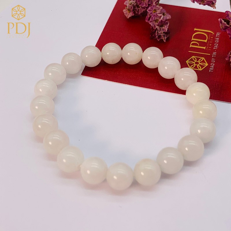 Ảnh Vòng tay đá mã não trắng PDJ Kèm hộp đựng cao cấp PD0015 Trang sức PDJ 3