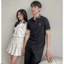 ÁO THUN NAM NỮ CỔ BẺ TAY NGẮN - THỜI TRANG PHONG CÁCH HÀN QUỐC HOTTREND 2022 HIYU STORE