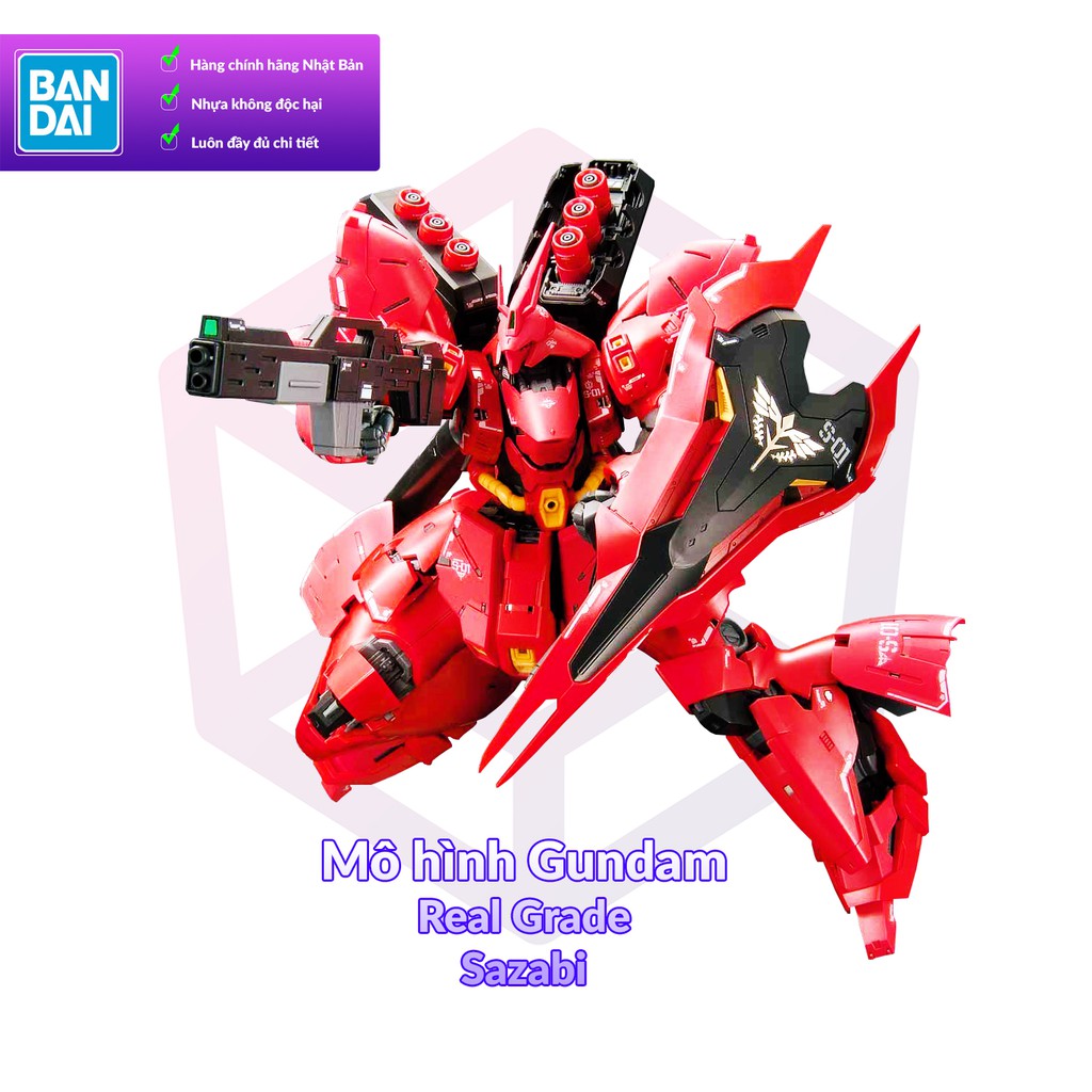 Mô Hình Gundam Bandai RG 29 MSN-04 Sazabi 1/144 MS Gundam Char’s ...