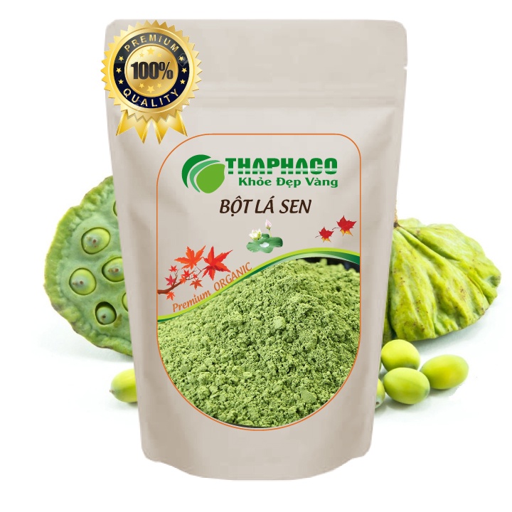 [HCM] Bột Lá Sen 100g Nguyên Chất Uống Làm Đẹp Dưỡng Da THAPHACO