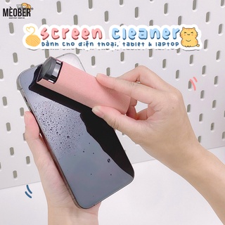 Bộ dung dịch vệ sinh màn hình điện thoại, laptop, tablet siêu nhỏ gọn 3in1 - siêu sạch, kháng khuẩn, hạn chế bám vân tay