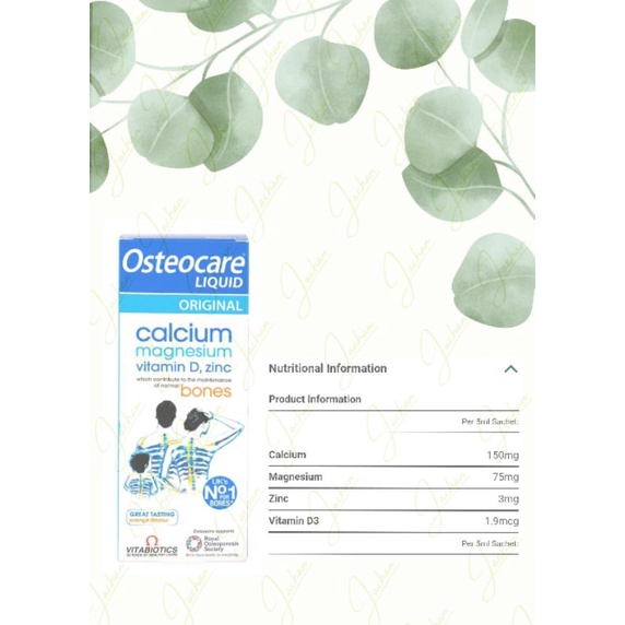 Vitabiotics Osteocare Liquid Original Calcium, Magnescium, Vitamin D, ZinC Shopee Việt Nam