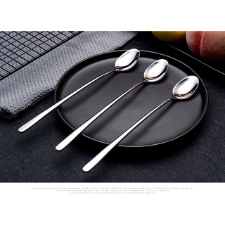 Inox 304  Combo 5 Thìa Đá Xịn Sinh Tố COCKTAIL Cà Phê Dài 22.5cm  Muỗng Cao Cấp Nhập Khẩu Dày